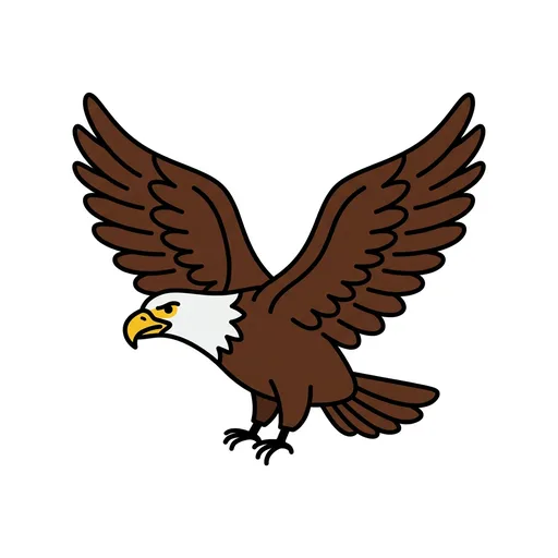 Pictograma de águila (objetos cotidianos) para SAAC y logopedia