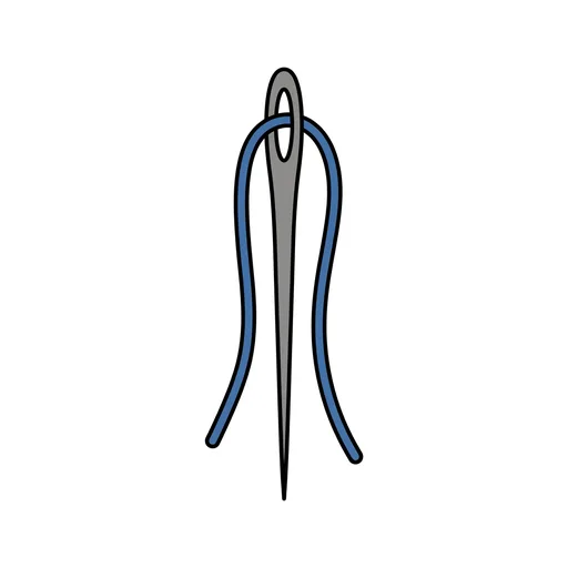 Pictograma de aguja (objetos cotidianos) para SAAC y logopedia