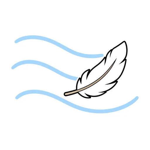 Pictograma de aire (tiempo, naturaleza y fiestas) para SAAC y logopedia