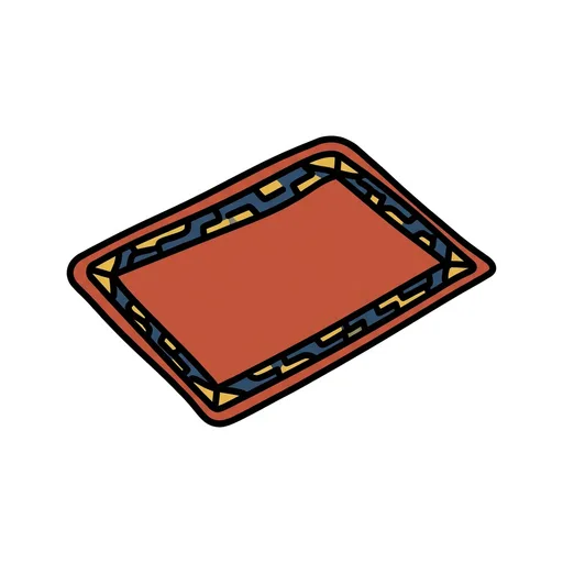 Pictograma de alfombra (casa y hogar) para SAAC y logopedia