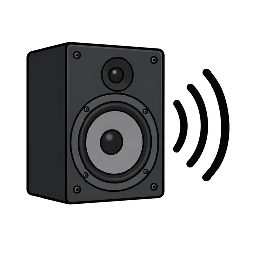 Pictograma de altavoz (ocio, música y tecnología) para SAAC y logopedia