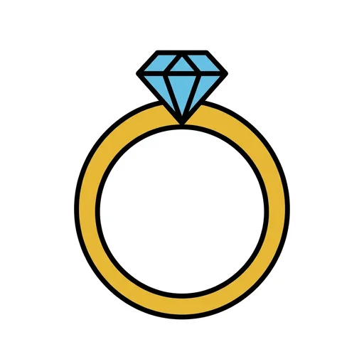 Pictograma de anillo (ropa y complementos) para SAAC y logopedia