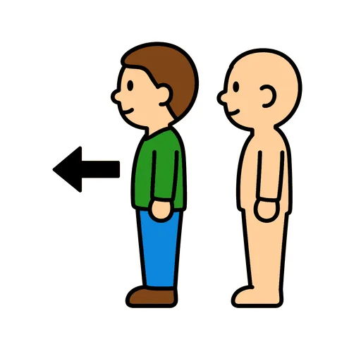 Pictograma de anterior (tiempo, naturaleza y fiestas) para SAAC y logopedia