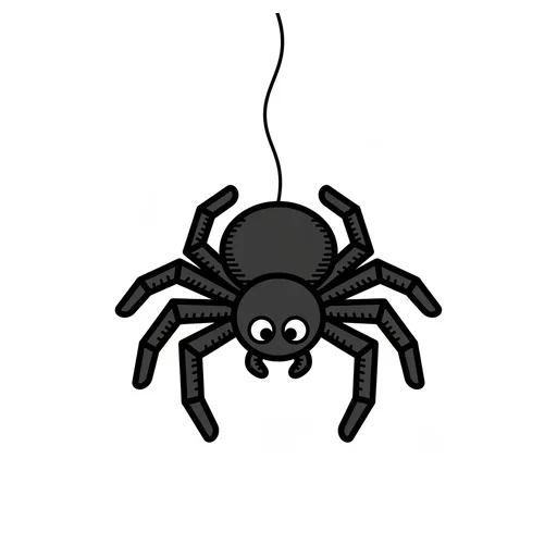 Pictograma de araña (animales) para SAAC y logopedia