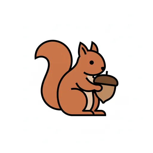 Pictograma de ardilla (animales) para SAAC y logopedia