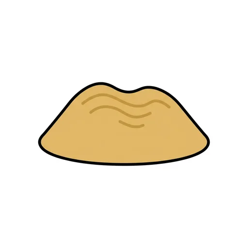 Pictograma de arena (objetos cotidianos) para SAAC y logopedia