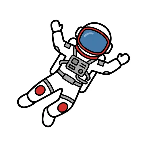 Pictograma de astronauta (familia y profesiones) para SAAC y logopedia