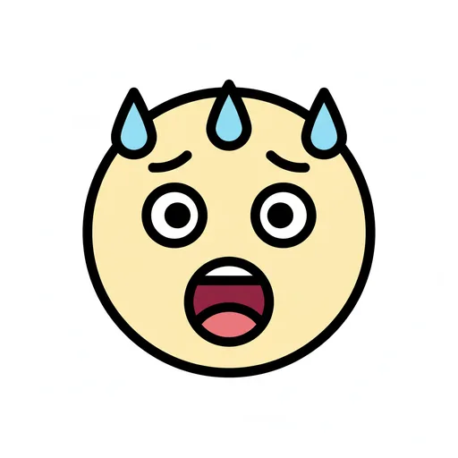 Pictograma de asustado (emociones y sentimientos) para SAAC y logopedia
