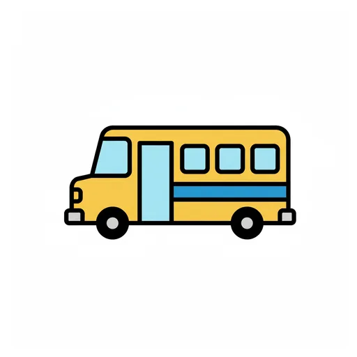 Pictograma de autobús (lugares y transporte) para SAAC y logopedia
