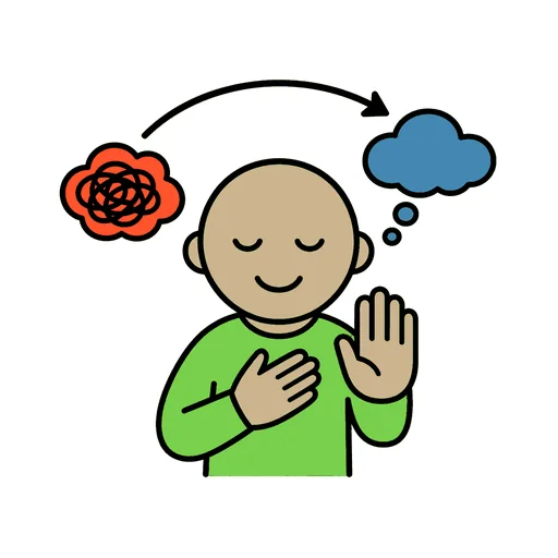 Pictograma de autorregulación (emociones y sentimientos) para SAAC y logopedia