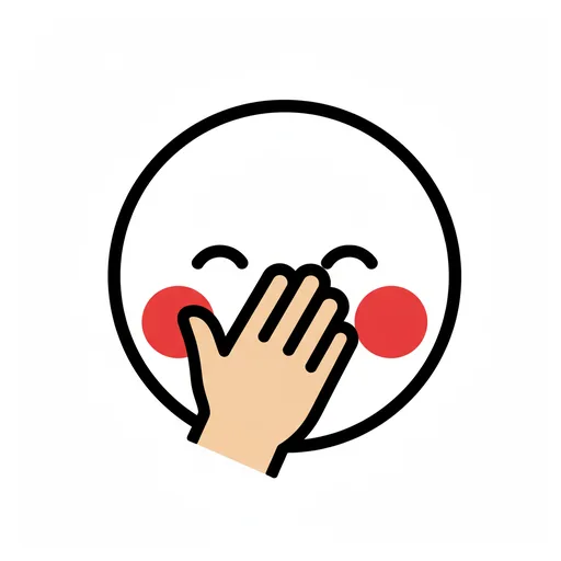 Pictograma de avergonzado (emociones y sentimientos) para SAAC y logopedia