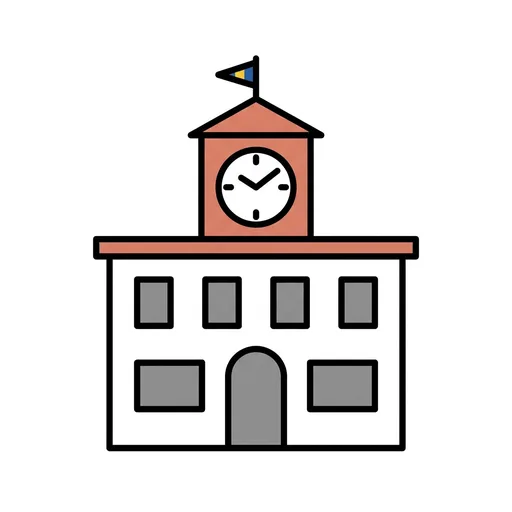 Pictograma de ayuntamiento (lugares y transporte) para SAAC y logopedia
