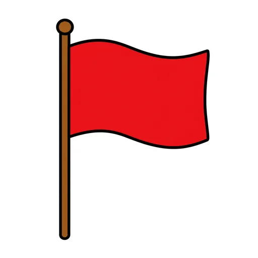 Pictograma de bandera (palabras y comunicación) para SAAC y logopedia