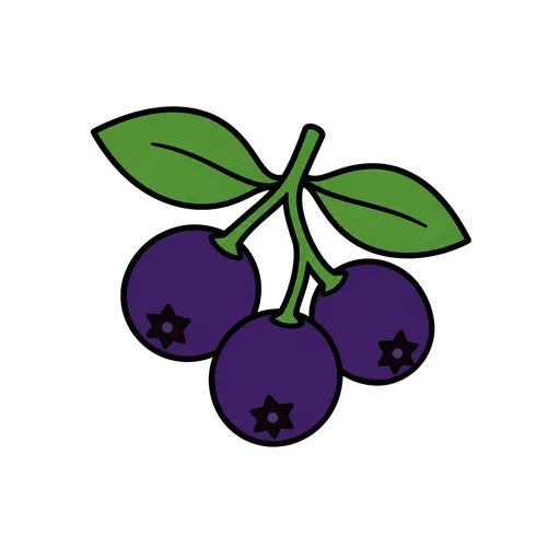 Pictograma de baya (comida y bebida) para SAAC y logopedia