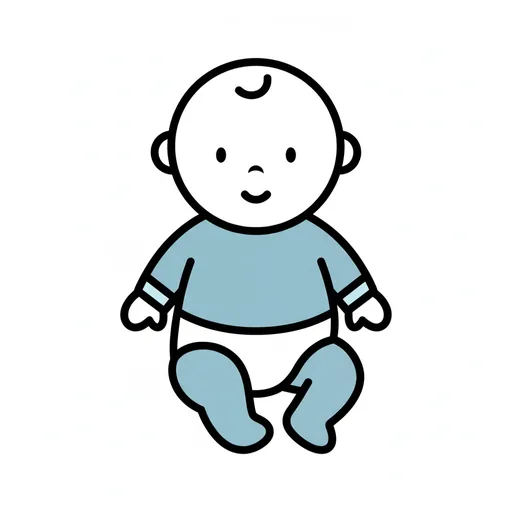 Pictograma de bebé (familia y profesiones) para SAAC y logopedia
