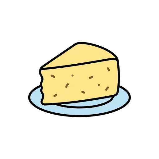 Pictograma de bizcocho (comida y bebida) para SAAC y logopedia