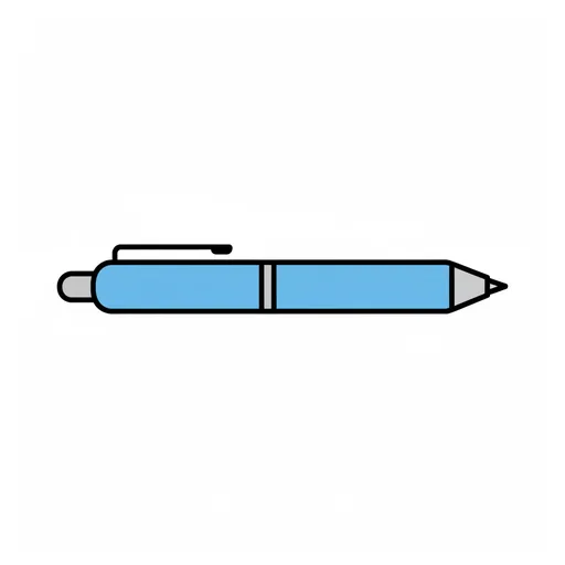 Pictograma de bolígrafo (objetos cotidianos) para SAAC y logopedia