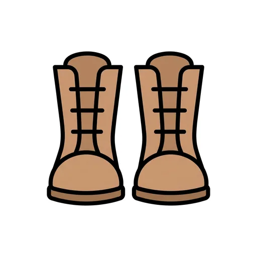 Pictograma de botas (ropa y complementos) para SAAC y logopedia