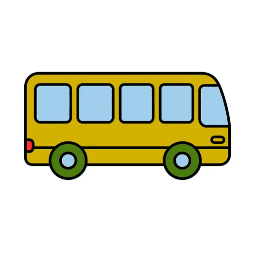 Pictograma de bus (lugares y transporte) para SAAC y logopedia