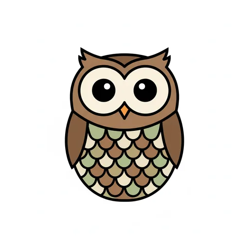 Pictograma de búho (animales) para SAAC y logopedia