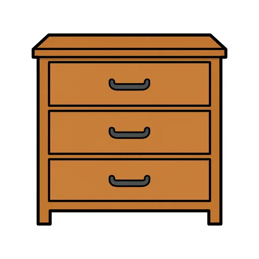 Pictograma de cajonera (casa y hogar) para SAAC y logopedia