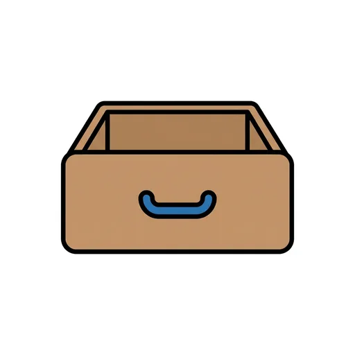 Pictograma de cajón (objetos cotidianos) para SAAC y logopedia