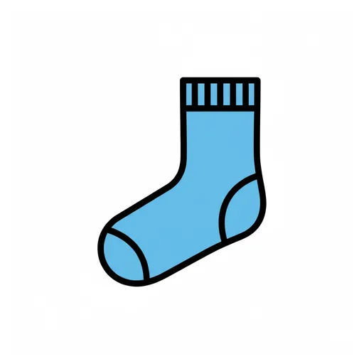 Pictograma de calcetín (ropa y complementos) para SAAC y logopedia