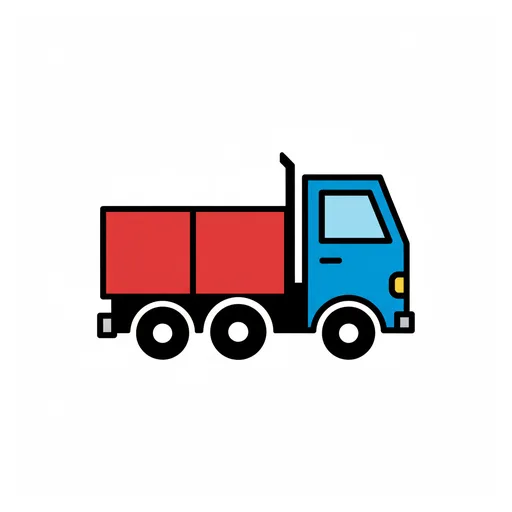 Pictograma de camión (lugares y transporte) para SAAC y logopedia