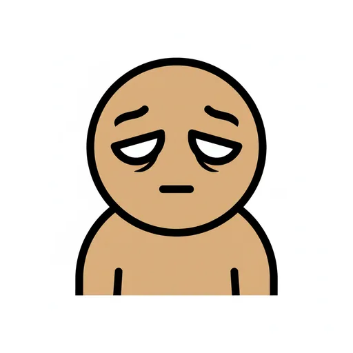 Pictograma de cansado (emociones y sentimientos) para SAAC y logopedia