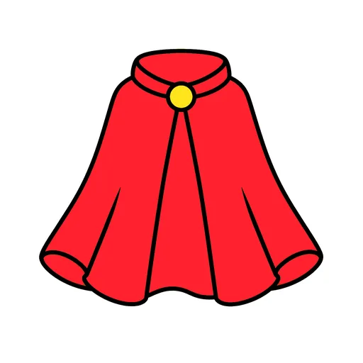 Pictograma de capa (ropa y complementos) para SAAC y logopedia