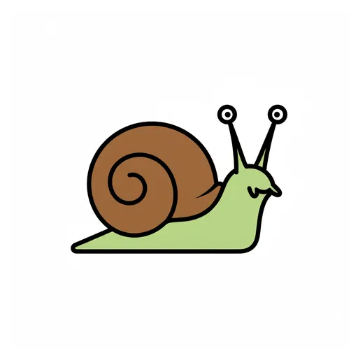 Pictograma de caracol (animales) para SAAC y logopedia