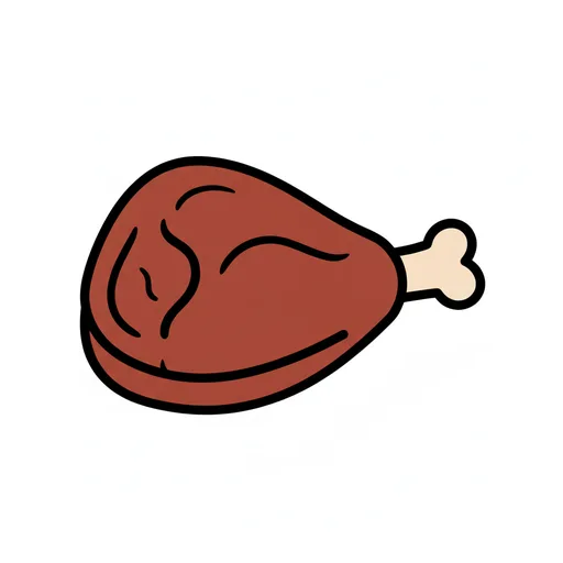 Pictograma de carne (comida y bebida) para SAAC y logopedia