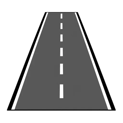 Pictograma de carretera (lugares y transporte) para SAAC y logopedia