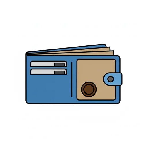 Pictograma de cartera (objetos cotidianos) para SAAC y logopedia