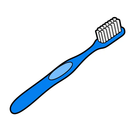 Pictograma de cepillo de dientes (cuerpo y salud) para SAAC y logopedia