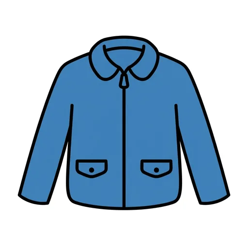 Pictograma de chaqueta (ropa y complementos) para SAAC y logopedia