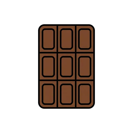 Pictograma de chocolate (objetos cotidianos) para SAAC y logopedia