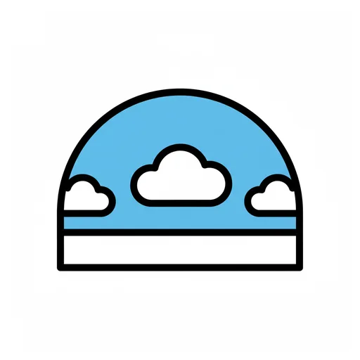 Pictograma de cielo (objetos cotidianos) para SAAC y logopedia