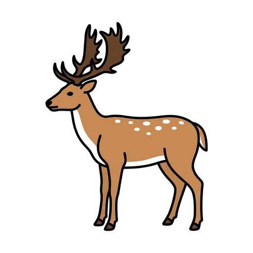 Pictograma de ciervo (objetos cotidianos) para SAAC y logopedia