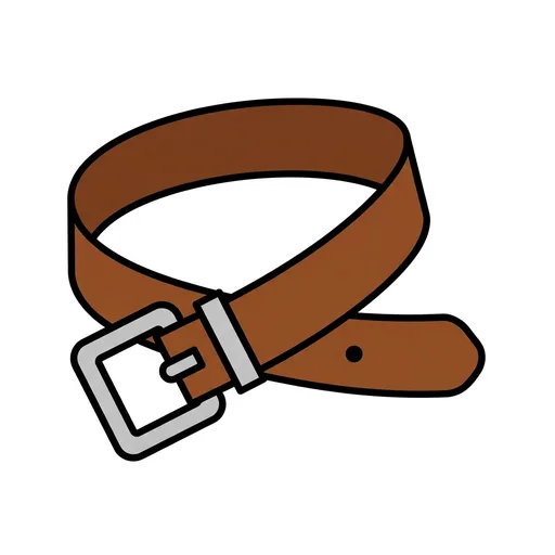 Pictograma de cinturón (ropa y complementos) para SAAC y logopedia