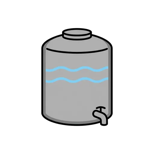 Pictograma de cisterna (objetos cotidianos) para SAAC y logopedia