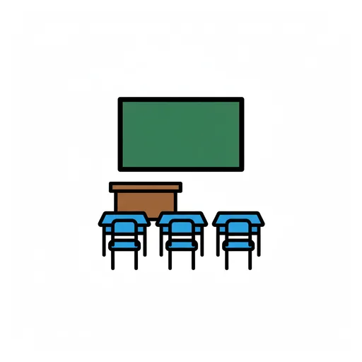 Pictograma de clase (colegio, números y colores) para SAAC y logopedia