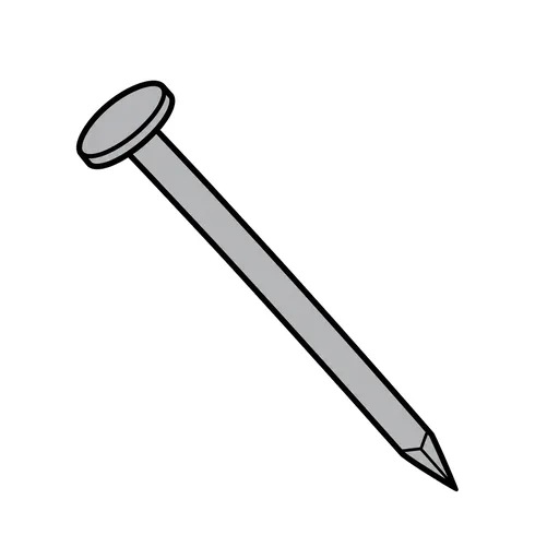 Pictograma de clavo (objetos cotidianos) para SAAC y logopedia