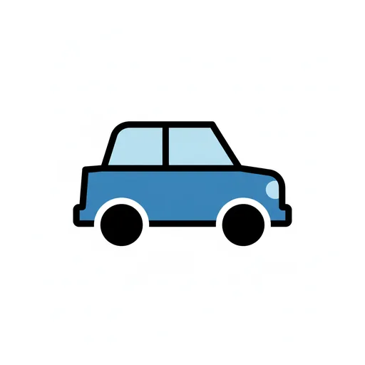 Pictograma de coche (lugares y transporte) para SAAC y logopedia