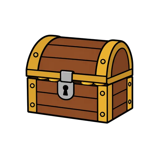 Pictograma de cofre (objetos cotidianos) para SAAC y logopedia