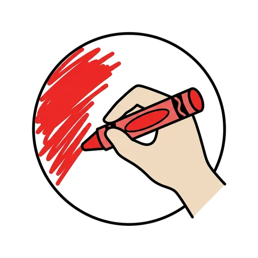 Pictograma de colorear (acciones y verbos) para SAAC y logopedia
