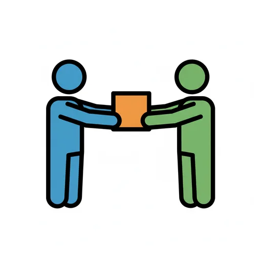 Pictograma de compartir (acciones y verbos) para SAAC y logopedia