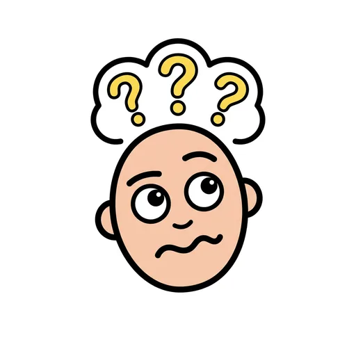 Pictograma de confundido (emociones y sentimientos) para SAAC y logopedia