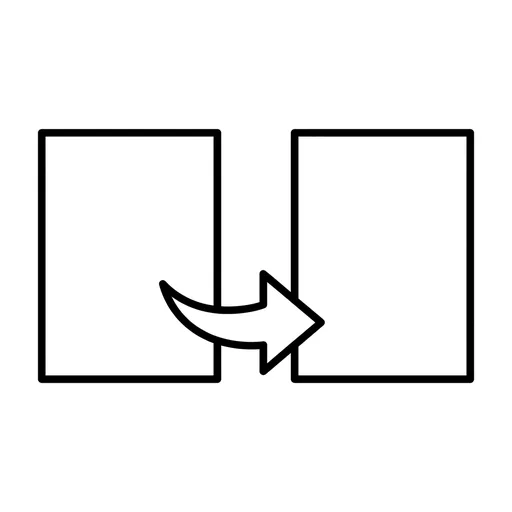 Pictograma de copiar (acciones y verbos) para SAAC y logopedia
