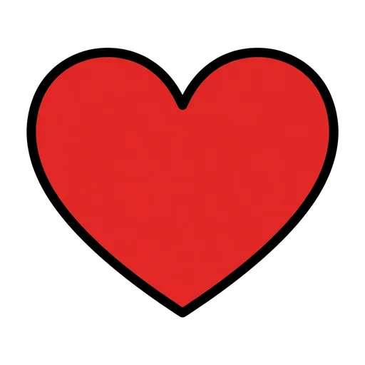 Pictograma de corazón (objetos cotidianos) para SAAC y logopedia